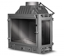 Угловая правая дровяная топка Kawmet W4P (правое,2 стекла) 14.5 кВт M180769