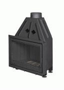 Фронтальная дровяная топка ЭКОКАМИН Альфа 800 черный шамот M190993