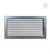 Вентиляционная решетка для камина Kratki 22х37 графитовая с жалюзи 22/37GX M111284