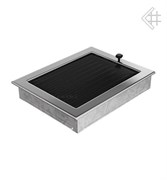 Вентиляционная решетка для камина Kratki 22х30 никелированная с жалюзи 22/30NX M111455