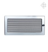 Вентиляционная решетка для камина Kratki 17х37 никелированная с жалюзи 37NX M111369