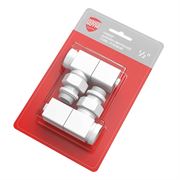Набор вентелей Royal Thermo CUBE, УГЛОВОЙ, (2 шт) белый M215398