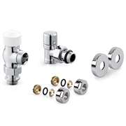 Набор термостатический Royal Thermo DESIGN PRO угловой М30х1,5 1/2  (Хром полированный) M215344