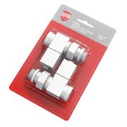 Набор вентелей Royal Thermo CUBE, ПРЯМОЙ, (2 шт) белый M215405