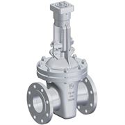 Задвижка клиновая ЧАЗ ЗКЛПЭ-40 30с915нж ГАЗ укороченная Ду50 Ру40 фланцевая, корпус - сталь, уплотнение - ТРГ, под привод D040-06379