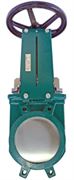 Задвижка шиберная Tecofi VGB 3400 Ду300 Ру10 двусторонняя, межфланцевая, клин - однодисковый, шпиндель - невыдвижной, корпус - чугун, уплотнение - NBR, со штурвалом D040-02922