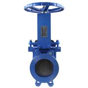 Задвижка шиберная Benarmo Ду350 Ру10 межфланцевая, клин - однодисковый, шпиндель - невыдвижной, корпус - чугун, уплотнение - NBR, со штурвалом D040-05667