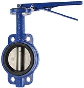 Затвор дисковый поворотный Kvant Ду40 Ру16 межфланцевый Viton чугунный диск и корпус D050-03924
