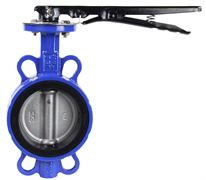 Затвор дисковый поворотный DN WBV3432N-2W-Fb-H Ду100 Ру16, корпус - сталь WCB, диск - нержавеющая сталь 316L, уплотнение - NBR, с рукояткой D050-16359