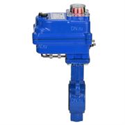 Затвор дисковый поворотный DN WBV0232E-2W-Fb Ду32 Ру16, корпус - алюминевый сплав, диск - нержавеющая сталь 316L, уплотнение - EPDM, с 1/4-оборотным электроприводом QT-N-003EM-O1-220VAC-У1 blue 220В D050-24854