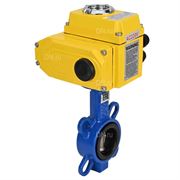 Затвор дисковый поворотный DN WBV3432N-2W-Fb Ду40/50 Ру16, корпус - сталь WCB, диск - сталь 316L, уплотнение - NBR, с электроприводом DN-003 220В D050-16423