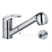 Смеситель для кухни HAIBA HB6003 с выдвигающейся лейкой T0012702