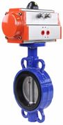 Затвор дисковый поворотный DN GGG50-316L-EPDM Ду50 Ру16, корпус - чугун GGG50, диск - нержавеющая сталь 316L, уплотнение – EPDM, с пневмоприводом DN DA-065 двойного действия D050-24739