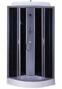 Душевая кабина Loranto серая, стекло 4мм, поддон 13 см, CS-6611 G, 100*100*215 T0057832