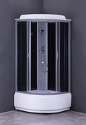 Душевая кабина LORANTO CS-6610 G, 100*100*215, выс. серая, стекло 4мм, поддон 40 см T0019166