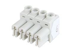 Разъём Wieland 4P, серый, мама A14230