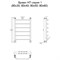 Водяной полотенцесушитель Тругор Браво НП 1 80х60 (ЛЦ4) M135499 - фото 4310914