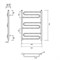 Водяной полотенцесушитель Domoterm Офелия П9 500*700 M109501 - фото 4311142