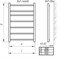 Водяной полотенцесушитель Тера КЛАССИКА ПСБ-08-09 500х1000 M133789 - фото 4314392