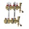 Коллектор Danfoss FHF-F 4 1 х3/4 , 4вых., c клапанами, с расходомерами, латунь, (компл), в сборе 088U0724~ - фото 4496765