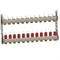 Коллектор General Fittings CX 1 х3/4 , 12вых., c клапанами, с расходомерами, сталь нерж. RBR91612401200 - фото 4497055