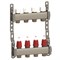 Коллектор General Fittings CX 1 х3/4 , 4вых., c клапанами, с расходомерами, сталь нерж., (компл) RBR91612400400 - фото 4497384