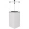 Газовый уличный обогреватель Kratki PATIO/M/G31/37MBAR/B - белое стекло, с ручным управлением M46794 - фото 4588653