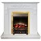 Электрический камин с эффектом живого огня Real-Flame Dominica STD/EUG WT с очагом Fobos s Lux BL/BR, Majestic s Lux BL/BR M66246 - фото 4741300