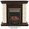 Комплект электрокаминов с искусственным камнем Real-Flame Elford STD/EUG AO с очагами Fobos/Majestic M52178 - фото 4743134