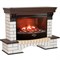 Комплект электрокаминов с искусственным камнем Real-Flame Country 33 AO с очагом 3D Firestar 33 M38832 - фото 4743194