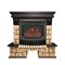 Комплект электрокаминов с искусственным камнем Real-Flame Stone Brick 25/25,5 с очагом Firefield 25 S IR M52759 - фото 4743250