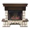 Комплект электрокаминов с искусственным камнем Real-Flame Stone 25/25,5 с очагом Firefield 25 S IR M52796 - фото 4743261