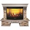 Комплект электрокаминов с искусственным камнем Real-Flame Sorento 33 WT с очагом 3D Firestar 33 M68295 - фото 4743386