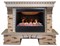 Комплект электрокаминов с искусственным камнем Real-Flame Sorento 25,5/26 с очагом 3D Helios 26 M104906 - фото 4743409