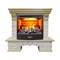 Комплект электрокаминов с искусственным камнем Real-Flame Rockland Lux 25/25,5 WT 3D Firestar 25,5 M108838 - фото 4743425