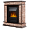 Комплект электрокаминов с искусственным камнем Electrolux EFP/P-1020LS с порталом Firelight Scala Classic сланец скалистый бурый, тёмный дуб M134354 - фото 4743717