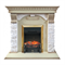 Комплект электрокаминов с искусственным камнем Royal Flame Dublin арочный сланец крем с очагом Fobos (Слоновая кость) M51340 - фото 4743765