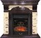 Комплект электрокаминов с искусственным камнем Royal Flame Dublin арочный сланец с очагом Majestic Black/Brass (Темный дуб) M51339 - фото 4744094