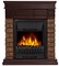 Пристенный электрокамин Electrolux EFP/P-1020LS с порталом Firelight Bricks Wood Classic камень коричневый, шпон темный дуб M231672 - фото 4745504