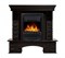 Пристенный электрокамин Electrolux EFP/P-1020LS с порталом Firelight Pietra Nuovo Classic камень сланец чёрный, шпон венге M206859 - фото 4745846