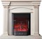 Пристенный электрокамин InterFlame Афина (бежевый с золотой патиной) с очагом Fobos /Majestic M237372 - фото 4747491