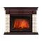 Угловой электрокамин Electrolux EFP/P-2520LS с порталом Firelight Bricks 25U (угловой) камень бежевый, шпон темный дуб M133081 - фото 4748350