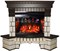 Угловой электрокамин InterFlame Экстер угловой (тёмный дуб) с очагом Panoramic 25 LED FX M232122 - фото 4748656