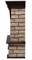 Классический портал для камина Firelight Forte Wood Classic камень коричневый, шпон темный дуб M231358 - фото 4758963