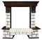 Классический портал для камина Royal Flame Pierre Luxe под классический очаг (Темный дуб) M51399 - фото 4759495