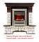 Классический портал для камина Dimplex Pierre Luxe белый (для классика Opti-Myst, Optiflame) M22075 - фото 4759551
