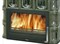 Дровяная печь ABX Karelie белый цоколь, зеленая M18167 - фото 4765629