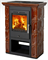 Дровяная печь THORMA BORGHOLM, черный/керамика каштановая M201419 - фото 4765982