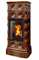 Дровяная печь ABX Kaledonie EXclusive L средняя, коричневая M213950 - фото 4767245