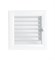 Вентиляционная решетка для камина Kratki 17х17 Оскар белая с жалюзи 17OBX M111290 - фото 4771615